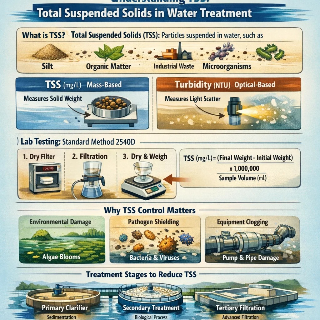Zrozumienie TSS w ściekach: od analizy laboratoryjnej po wpływ na środowisko